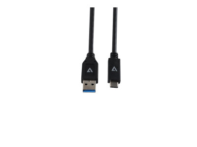 V7 : USB A MALE TO USB-C MALE cable 10GBPS 3A 1M/3.3FT BLACK