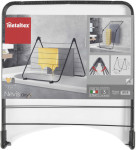 metaltex Séchoir à linge pour baignoire Nevis, argent/noir metaltex Séchoir à linge pour baignoire Nevis, argent/noir