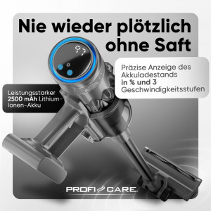 PROFI CARE Aspirateur à main / balai PC-BS 3138, turquoise