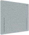 LEITZ Cloison acoustique, (L)600 x (P)12 x (H)700 mm, gris