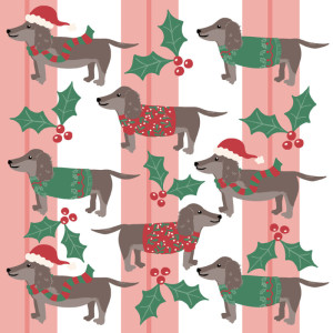 PAPSTAR Serviette à motif de Noël 