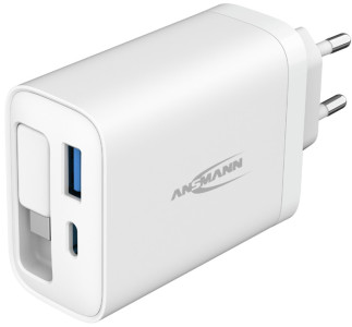ANSMANN USB-Steckdosenadpater HOME CHARGER 230PD mit Kabel