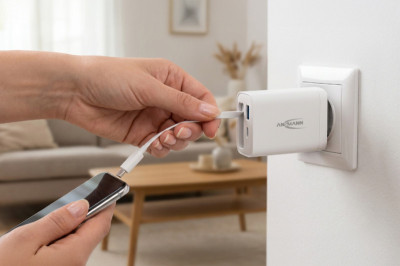 ANSMANN USB-Steckdosenadpater HOME CHARGER 230PD mit Kabel