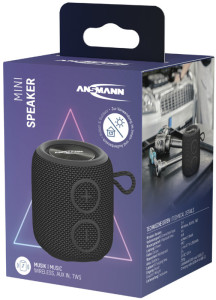 ANSMANN Mini haut-parleur bluetooth BTS, V5.4, noir