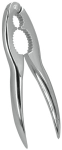 metaltex Nussknacker Krokki, Aluminium, verchromt, silber