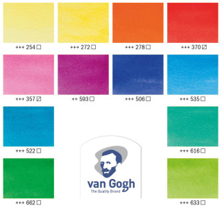 ROYAL TALENS Van Gogh Aquarell-Farbkasten leuchtende Farben