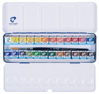 ROYAL TALENS Van Gogh Aquarell-Farbkasten, 24 Farben