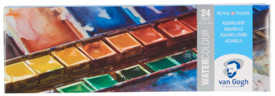 ROYAL TALENS Van Gogh Aquarell-Farbkasten, 24 Farben