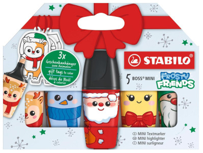 STABILO Surligneur BOSS MINI Frosty Friends, étui de 5
