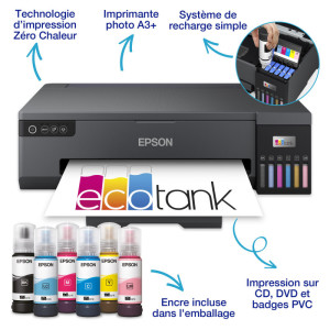Epson EcoTank ET-18100 Imprimante jet d'encre couleur photo A3+ à réservoir d'encre