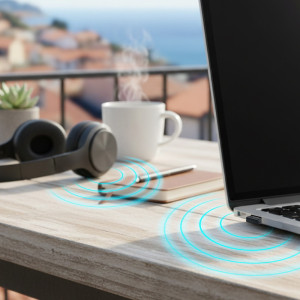 LogiLink USB-A - BT 6.0 Adapter, bluetoothfähig, schwarz
