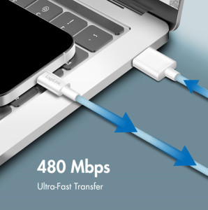 LogiLink USB 2.0 Kabel, USB-A - USB-C Stecker, 0,15 m, weiß