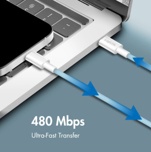 LogiLink USB 2.0 Kabel, USB-C - USB-C Stecker, 0,15 m, weiß