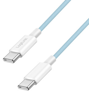 LogiLink USB 2.0 Kabel, USB-C - USB-C Stecker, 0,15 m, weiß
