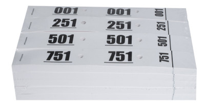 EXACOMPTA Bloc de tickets numérotés 1-1000, blanc