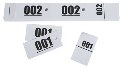 EXACOMPTA Bloc de tickets numérotés 1-1000, blanc