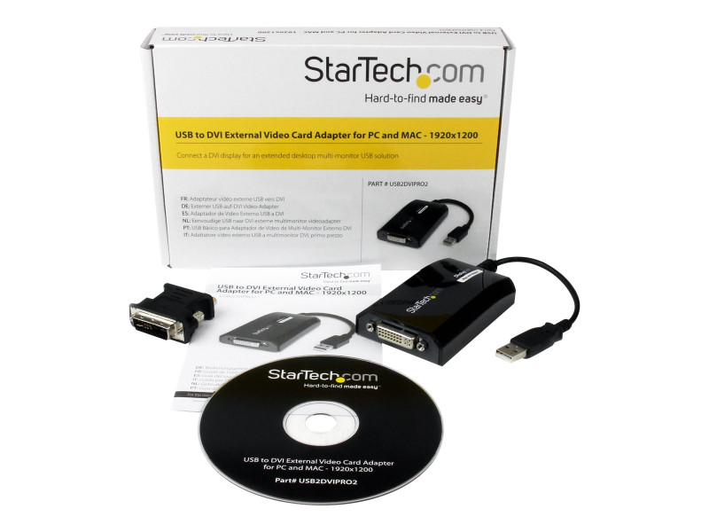 Startech : ADAPTATEUR VIDEO carte GRAPHIQUE externe USB VERS DVI