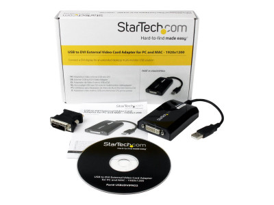 Startech : ADAPTATEUR VIDEO carte GRAPHIQUE externe USB VERS DVI