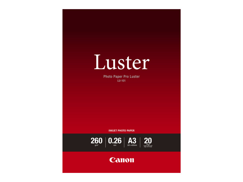 Canon : LU-101 A3 20 SHEETS LUSTER papier