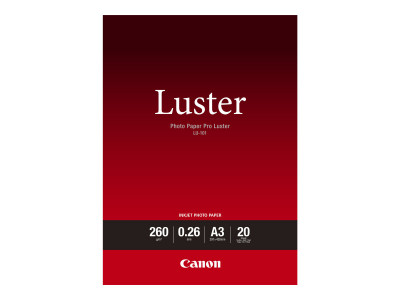 Canon : LU-101 A3 20 SHEETS LUSTER papier