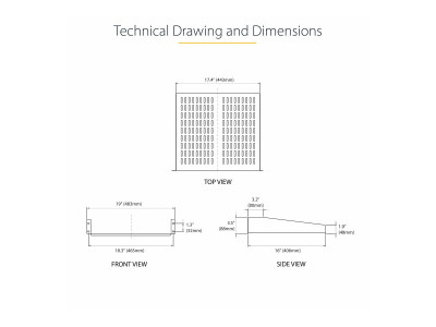 Startech : ETAGERE VENTILEE pour RACK SERVEUR UNIVERSEL