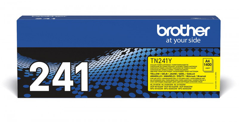 Toner BROTHER TN241Y (TN-241Y) jaune de 1400 pages - cartouche