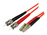 Startech : 1M MULTIMODE DUPLEX LC/ST FIBER OPTIC PATCH cable - 50/125