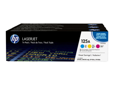 HP : Cartouche de Toner LaserJet 125A TRIpack CYM