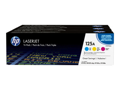 HP : Cartouche de Toner LaserJet 125A TRIpack CYM
