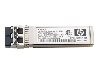 HP : 8GB LW B-SERIES 10KM FC SFP+ 1 pack
