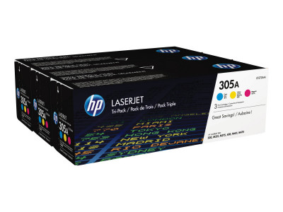HP : cartouche toner 305A C/Y/M C/Y/M pack
