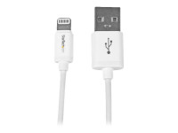 Startech : 1M WHITE APPLE 8-PIN LIGHTNING TO USB cable IPHONE IPOD IPAD