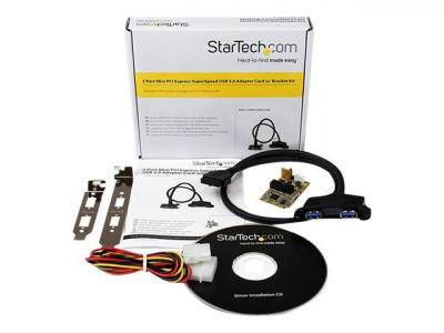 Startech : 2PORT MINI PCIE USB 3 ADAPTER card W/ DUAL PROFILE