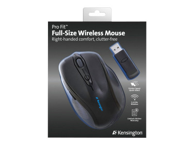 Kensington : SOURIS SANS FIL PRO FIT GRANDE TAILLE