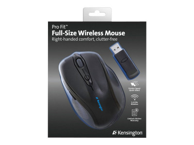 Kensington : SOURIS SANS FIL PRO FIT GRANDE TAILLE