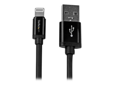 Startech : 2M LONG BLACK APPLE 8-PIN LIGHTNING TO USB cable