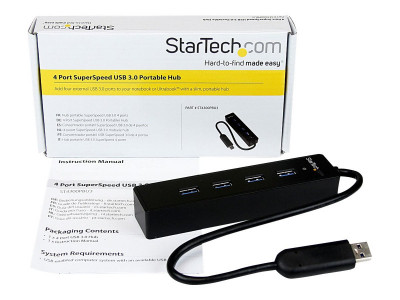 Startech : 4PORT EXTERNAL MINI USB 3 HUB avec INTEGRATED cable