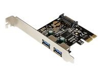 Startech : CARTE CONTROLEUR PCI EXPRESS VERS HUB 2 PORTS USB 3.0 SATA