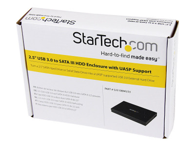 Startech : BOITIER externe en ALUMINIUM USB 3.0 pour HDD 2.5 SATA III