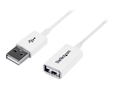 Startech : 3M USB MALE TO FEMALE cable WHITE USB 2.0 extension CORD