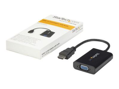 Startech : CABLE ADAPTATEUR HDMI VERS VGA avec AUDIO - CONVERTISSEUR VIDEO