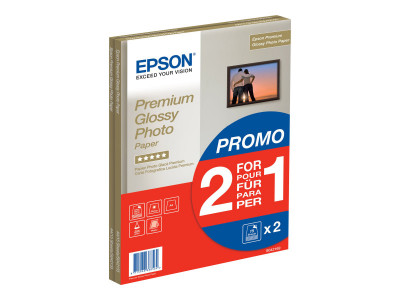 Epson : PAPIER Photo PREMIUM GLACE 1+1GRATUIT