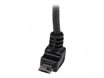 Startech : Câble Micro USB 2 m - A vers Micro B coudé 90° vers le haut