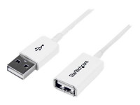 Startech : CABLE RALLONGE USB 1M - cable USB 2.0 A- MALE FEMELLE - BLANC
