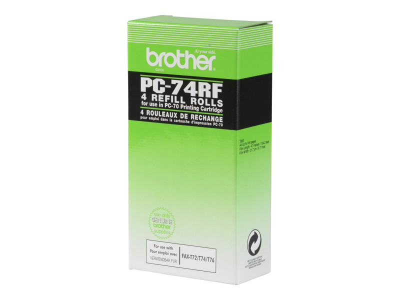 Brother : RUBAN ENCREUR 4X140 PAGES pour FAX T74