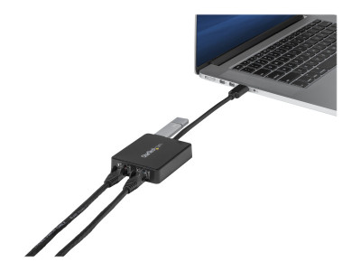 Startech : USB 3 2 PORT GIGABIT ETHERNET LAN ADAPTER - 10/100/1000