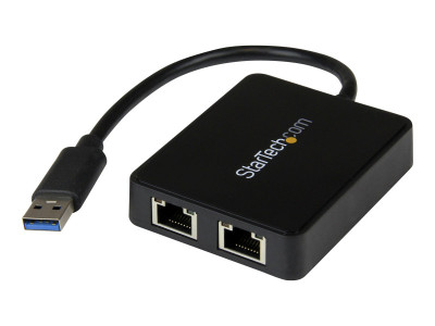 Startech : USB 3 2 PORT GIGABIT ETHERNET LAN ADAPTER - 10/100/1000