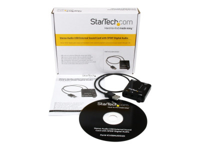 Startech : USB TO AUDIO CONVERTER EXTERNAL SPDIF SOUND card