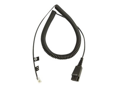 GN NetCom : CABLE BOTTOM PAR SPIRAL QD RJ11