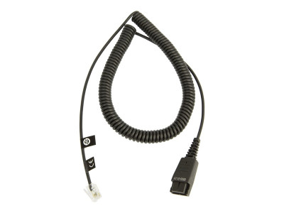 GN NetCom : CABLE BOTTOM PAR SPIRAL QD RJ11